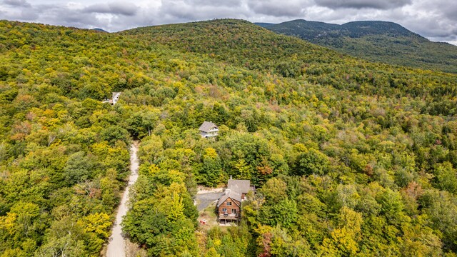 aerial view featuring a mountain view