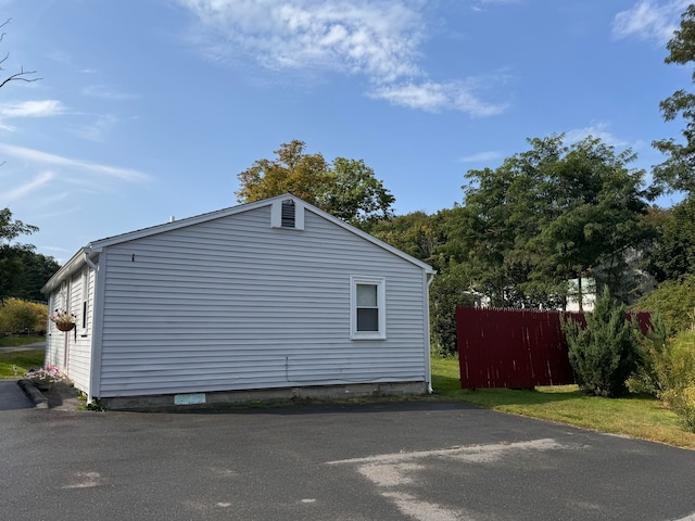 view of side of property