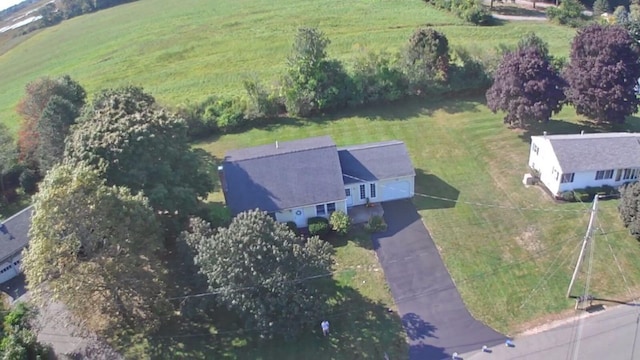 bird's eye view featuring a rural view