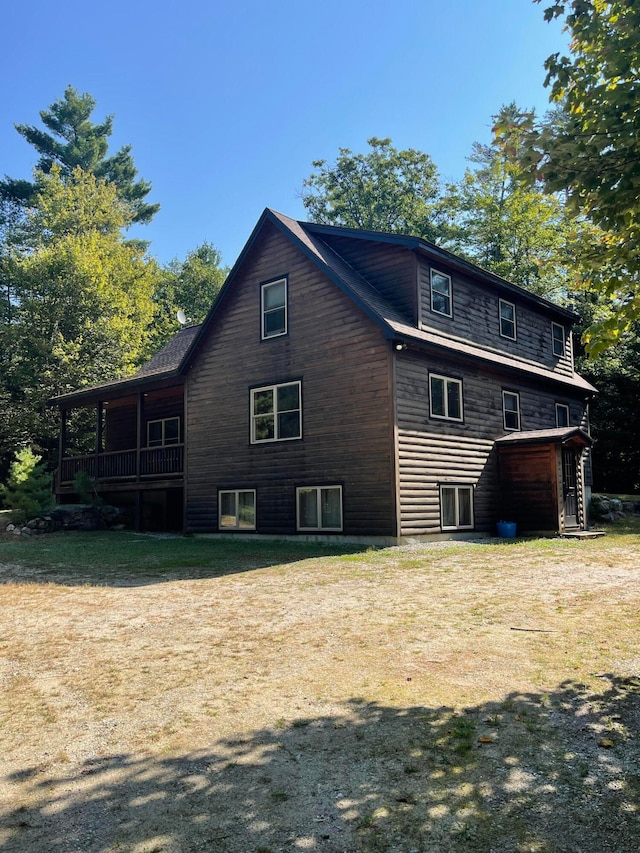 view of back of property