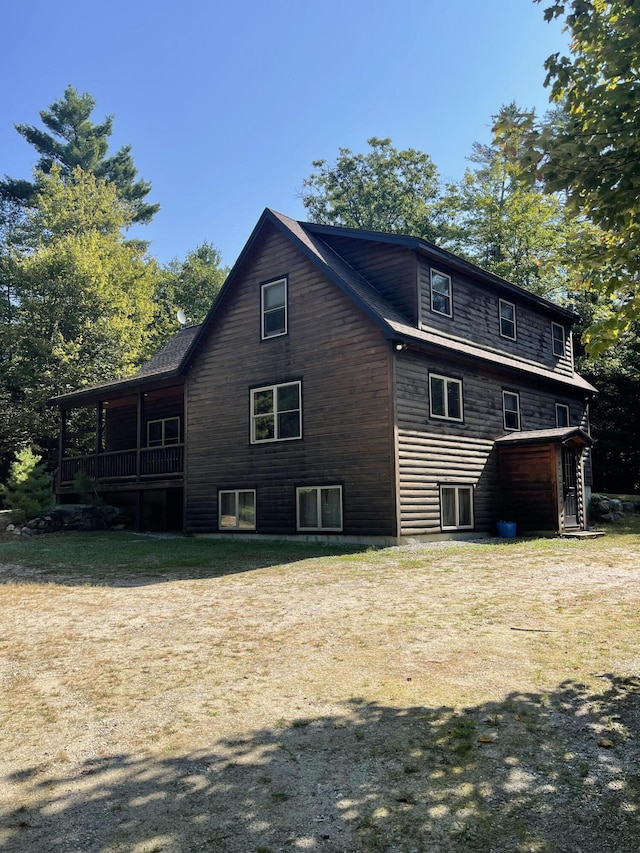 view of back of property