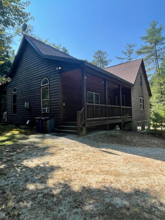 exterior space with a porch