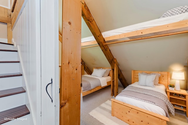 bedroom featuring carpet