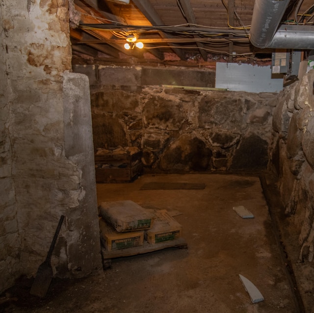 view of basement