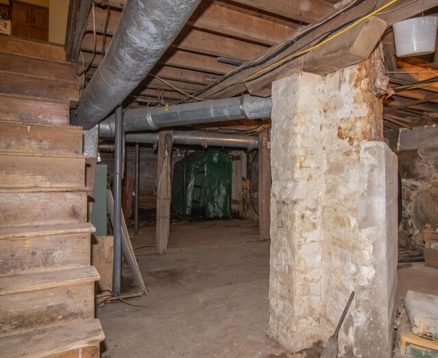 view of basement