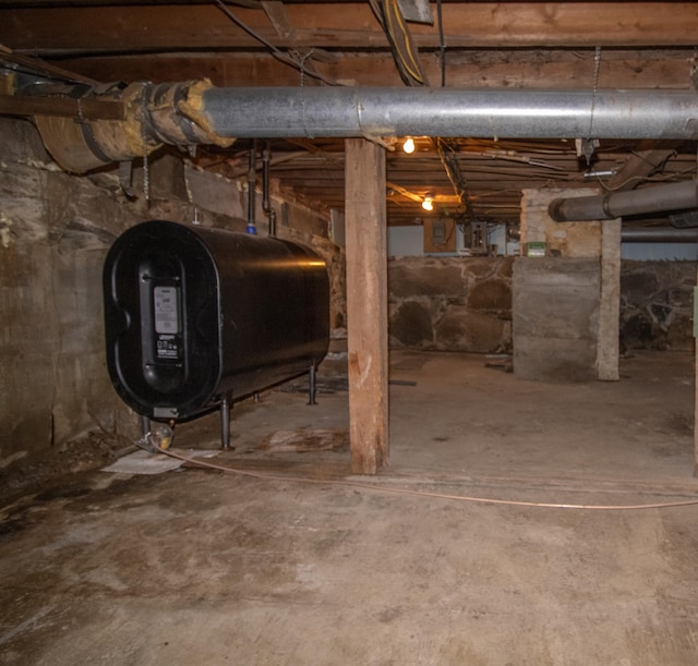 view of basement