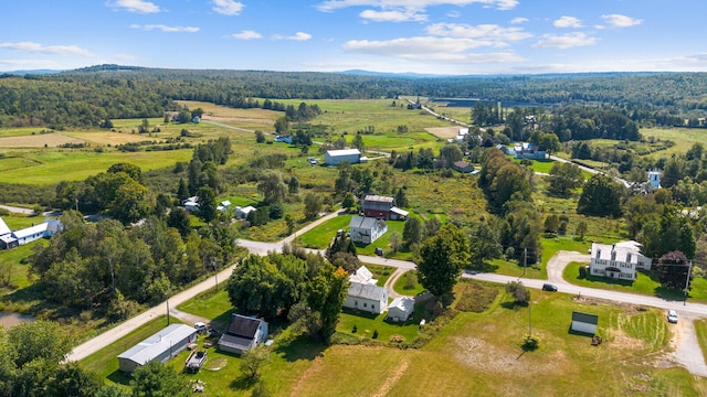 drone / aerial view featuring a rural view