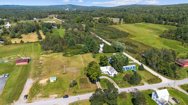 drone / aerial view with a rural view