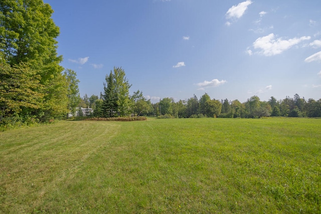 view of yard featuring a rural view