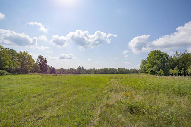 view of landscape featuring a rural view