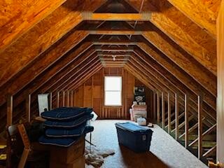 view of attic