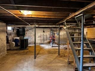 view of basement