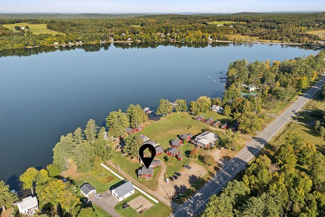 1270 Lakeview Dr Unit 23, China, ME 04358 - view of property location with a forest and a nearby body of water
