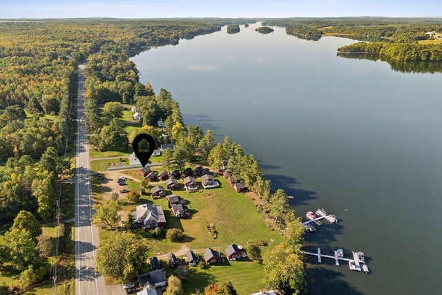 1270 Lakeview Dr Unit 23, China, ME 04358 - aerial view of a large body of water and a forest