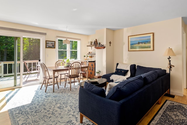 48 Camrock Dr, Rockport, ME 04856 - living area featuring wood finished floors