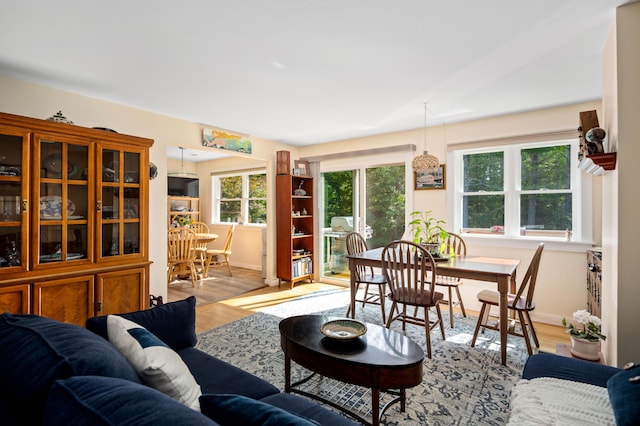 48 Camrock Dr, Rockport, ME 04856 - living area featuring wood finished floors and baseboards