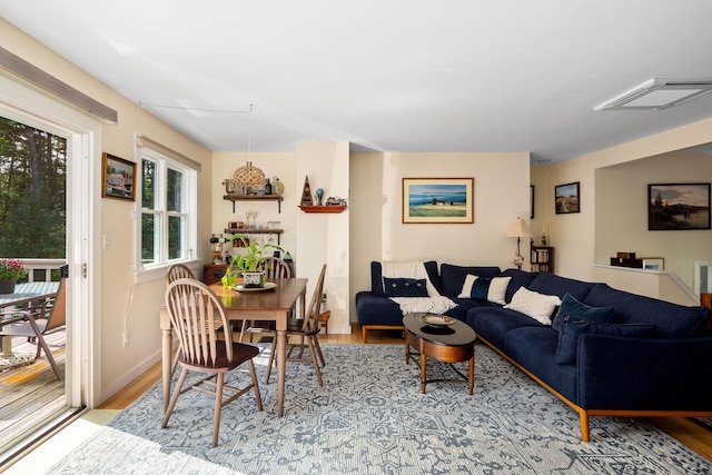 48 Camrock Dr, Rockport, ME 04856 - living room with wood finished floors and baseboards