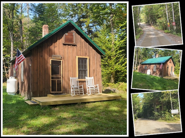 view of outbuilding with a yard