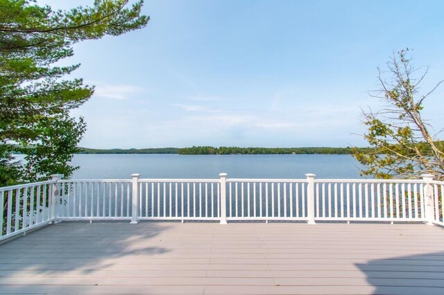 12 Sunset Ln, Otis, ME 04605 - deck featuring a water view