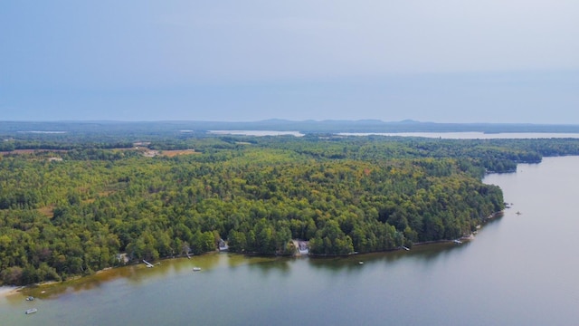 12 Sunset Ln, Otis, ME 04605 - bird's eye view with a forest view and a water view