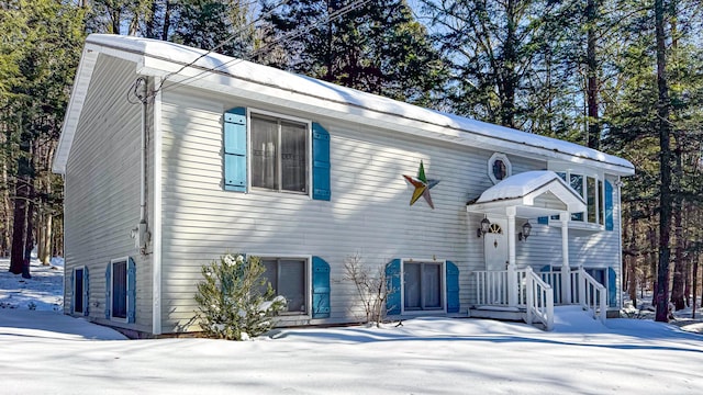 view of front of home