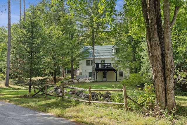 exterior space with a wooden deck