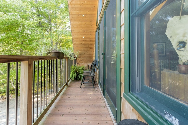 view of balcony