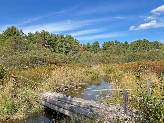 exterior space featuring a water view