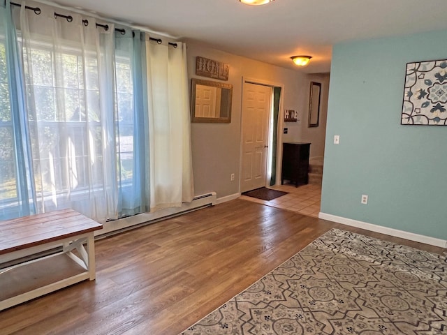 interior space featuring hardwood / wood-style flooring