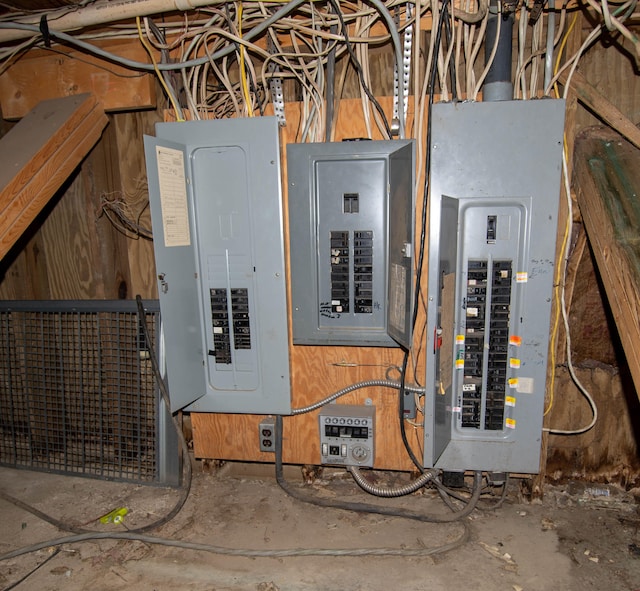 utility room featuring electric panel