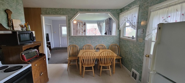 view of dining area