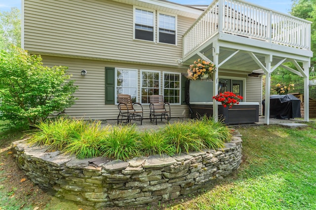 rear view of house with a patio area