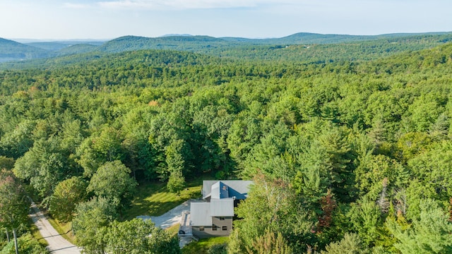 bird's eye view featuring a mountain view