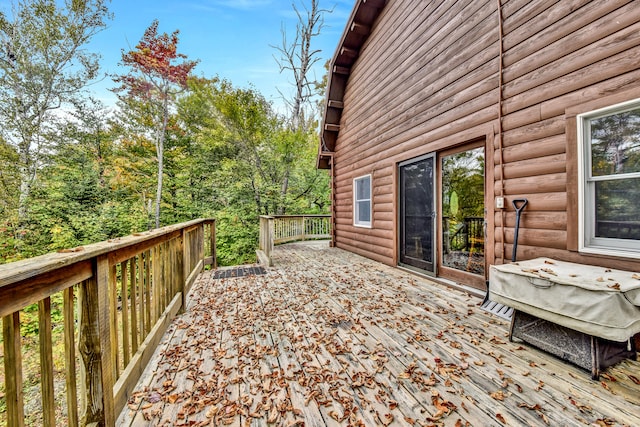 view of wooden terrace