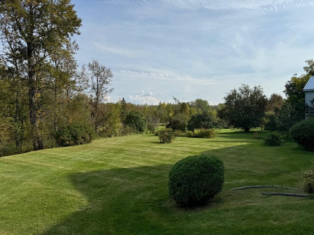 view of property's community featuring a yard