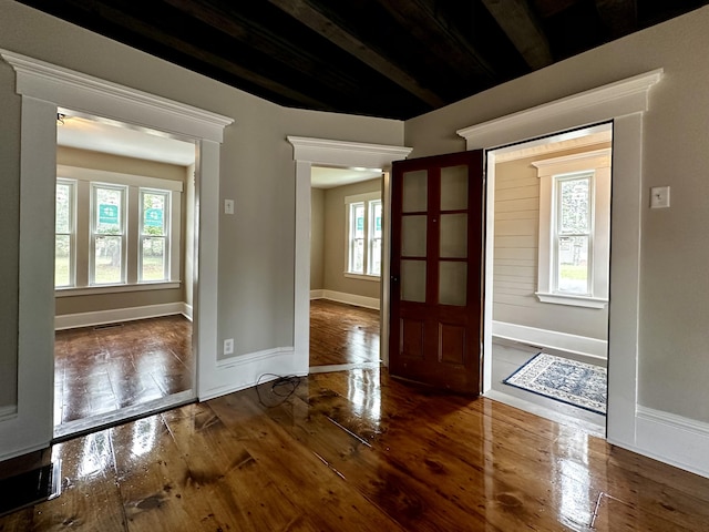112 S St, Calais, ME 04619 - entryway with wood-type flooring and baseboards
