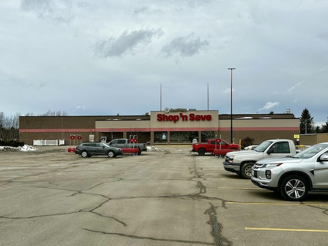 view of uncovered parking lot