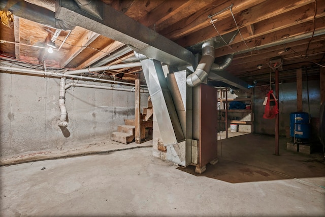 view of basement