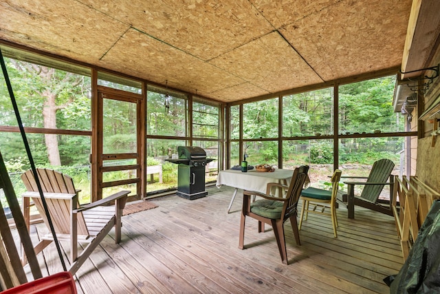 view of sunroom