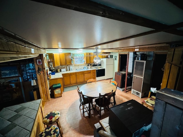 view of dining area