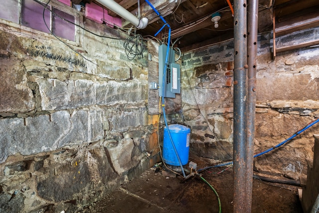 utility room featuring electric panel