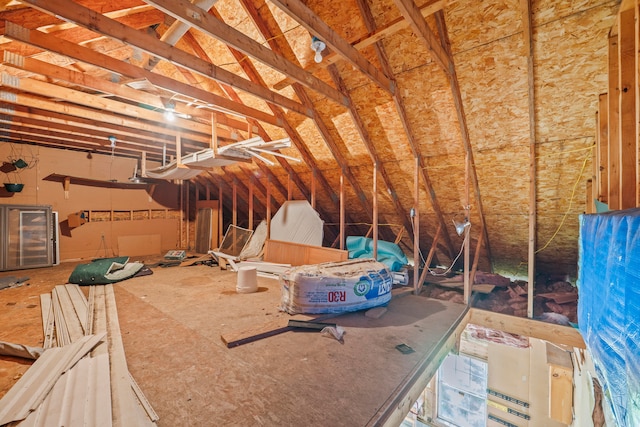 view of attic