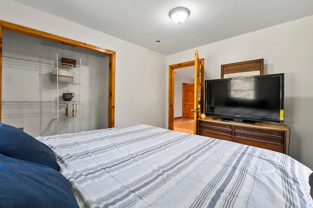 bedroom with a closet