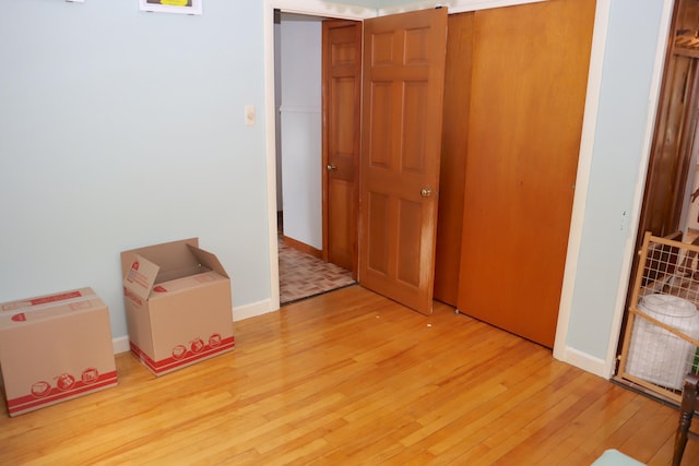 interior space featuring light wood-type flooring