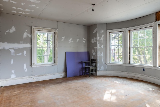 view of spare room