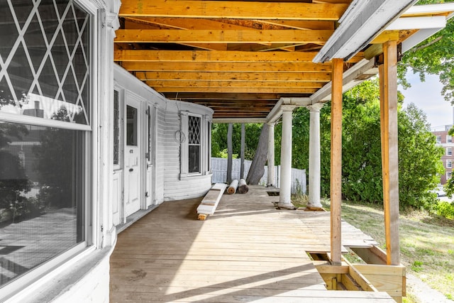 view of deck