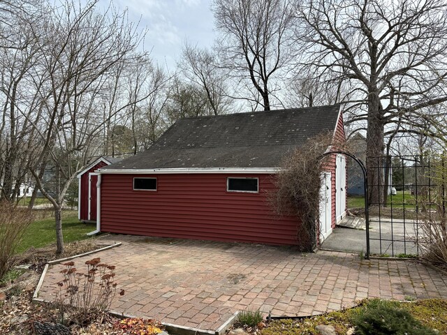 view of home's exterior with a patio area