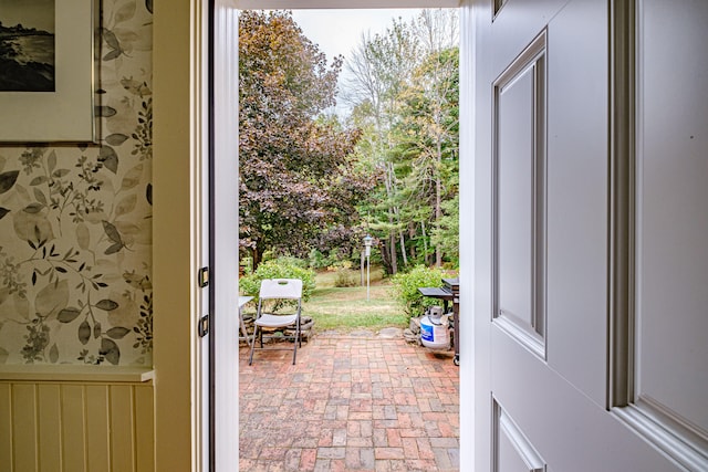 view of doorway to outside