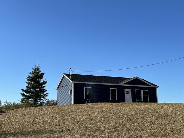 view of single story home