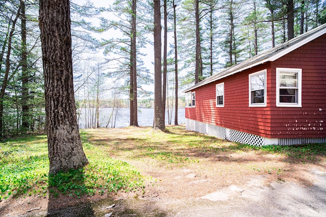 35 Middle Rd, Acton, ME 04001 - view of yard with a water view